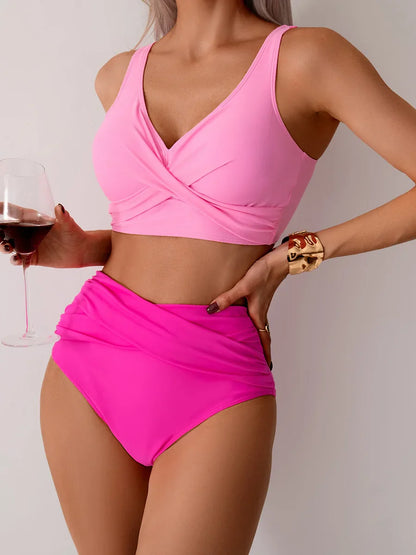 High Waist Bikini Set for Women – Sexy Push Up Swimsuit Summer Beachwear Bathing Suit Swimwear