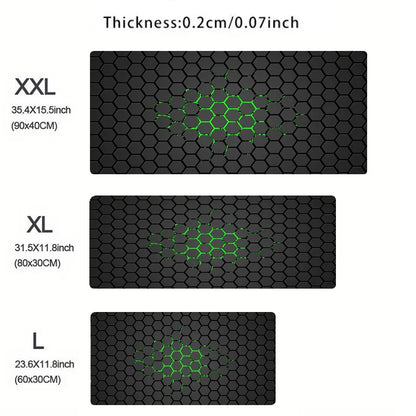 HEX Hexagon XXL Gaming Mouse Pad – Large Soft Desk Mat for Keyboard & Mouse, Office Computer Desktop Table Mouse Carpet Pad