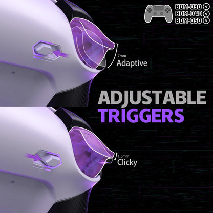 eXtremeRate RISE4 Plus MAX Back Button Kit – Remappable PS5 Controller Accessory with Clicky Trigger Stop & Rubberized Grip