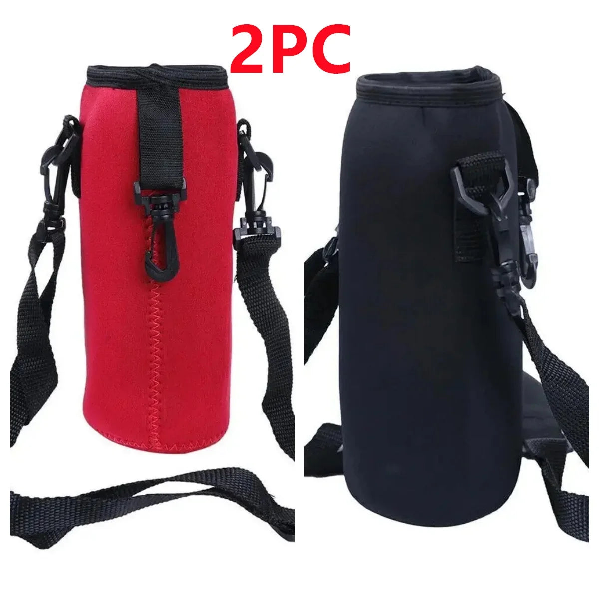 1000ML Neoprene Insulated Bottle Cooler Sleeve - Portable Carrying Case for Camping, Hiking & Sports Water Bottles