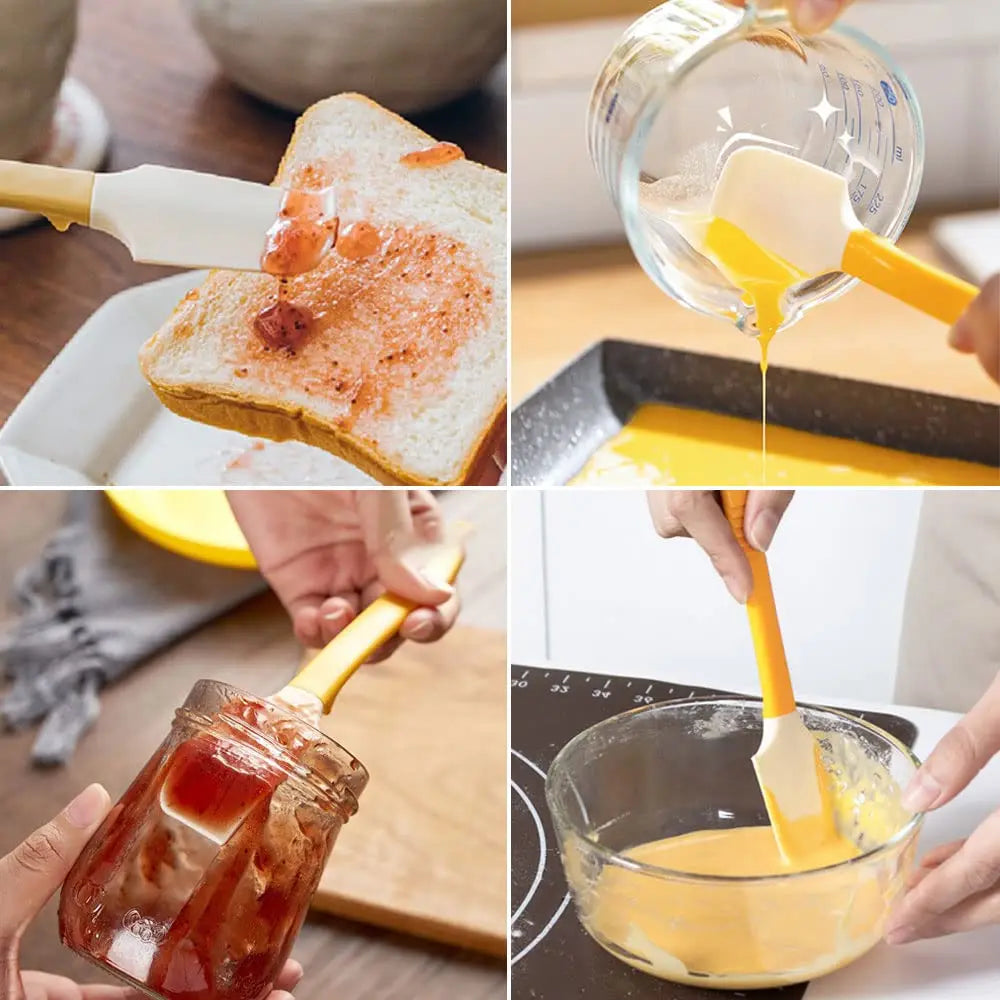 Silicone Butter & Jam Spreader Spatula – BPA-Free Non-Stick Heat Resistant Kitchen Tool for Bread, Breakfast & Baking Use