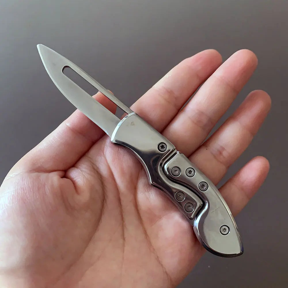 Outdoor Mini Folding Pocket Knife – Stainless Steel EDC Blade for Camping & Survival