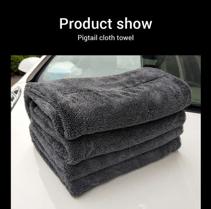 SEAMETAL 1200GSM Microfiber Car Wash Towel – Double-Sided Ultra Absorbent Cleaning & Drying Cloth