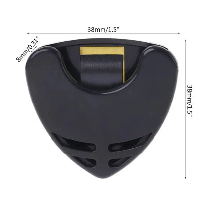 1/5/10pcs Guitar Pick Holder – Self-Adhesive Triangle Plectrum Case, Quick Storage Organizer