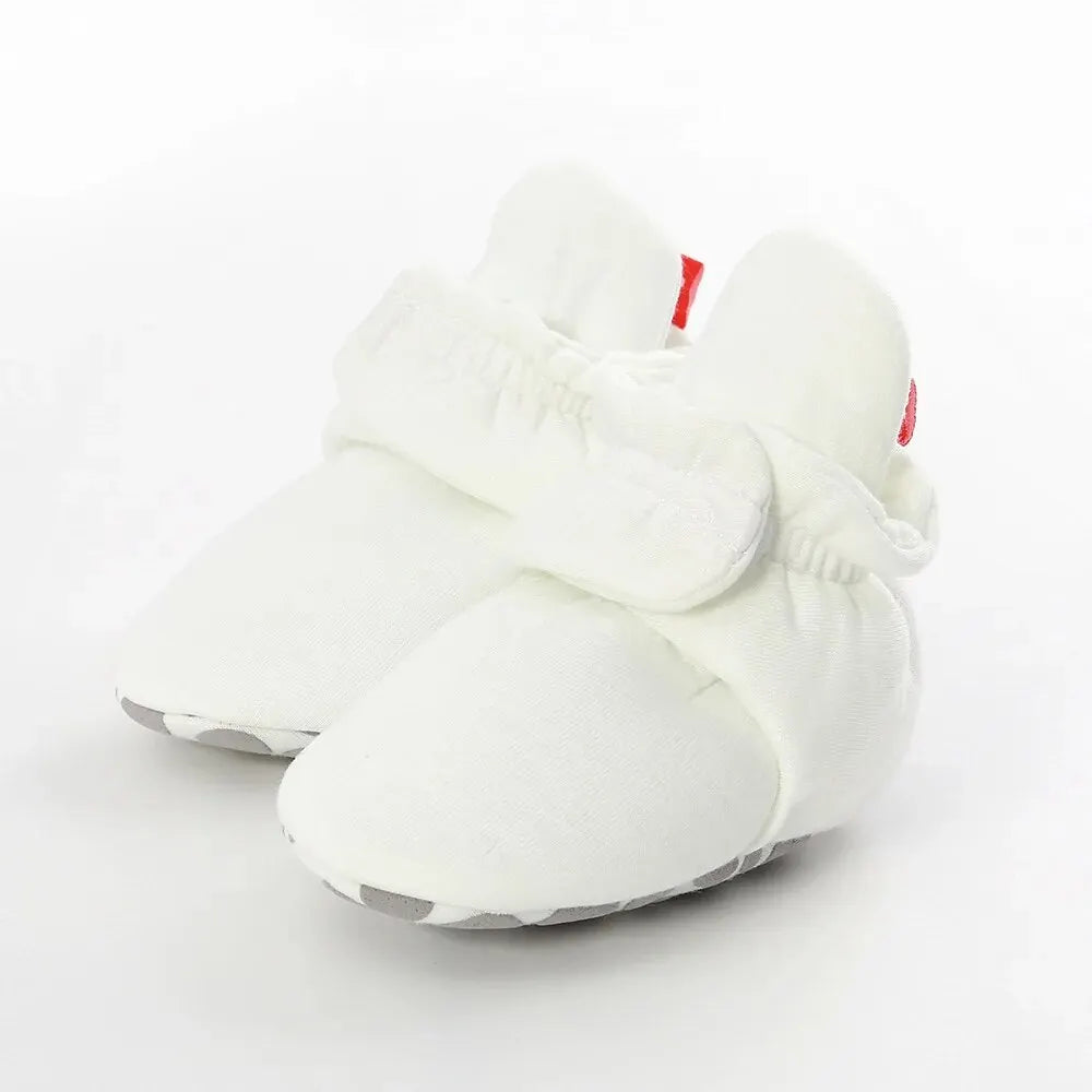Meckior Baby Socks Shoes – Star Toddler First Walkers Booties, Soft Cotton Anti-Slip Shoes for Boys and Girls