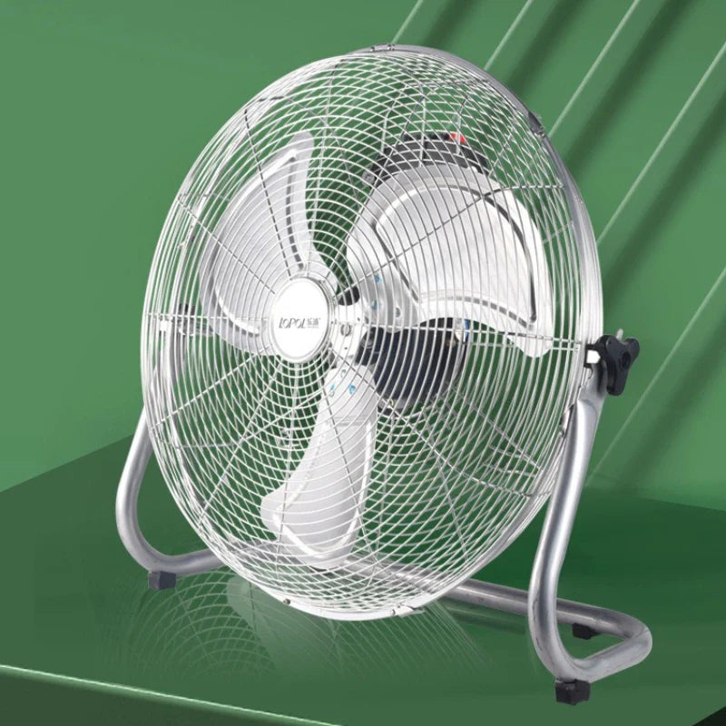 Industrial Floor Fan – 8-Speed 130° Oscillating Workshop Blower, Silent 45dB Turbo Motor with Overheat Protection