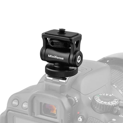 Minifocus Cold Shoe Monitor Holder – Adjustable 180° Tilt Mount for Camera Field Monitors & Microphones
