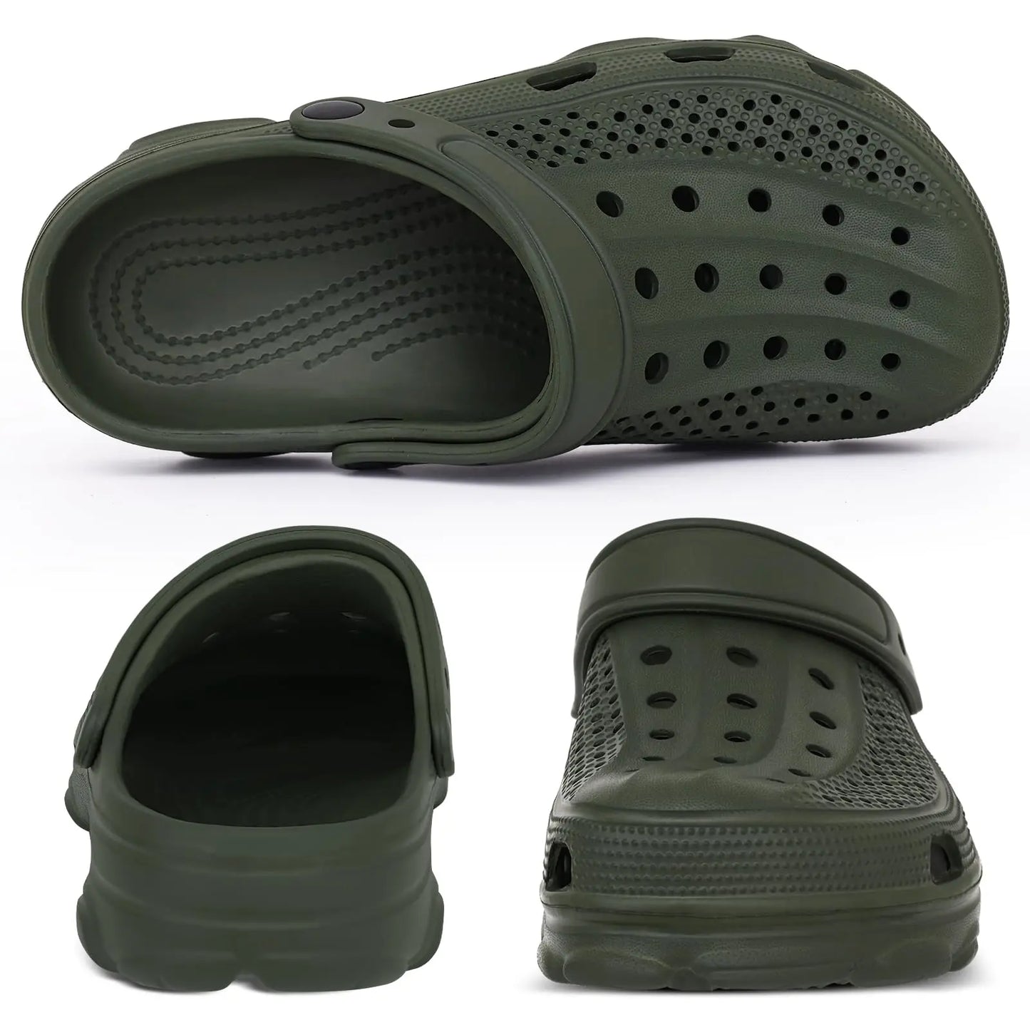 Comwarm Men’s Clogs Slippers – Breathable Non-Slip Garden & Beach Sandals for Indoor Outdoor Casual Wear
