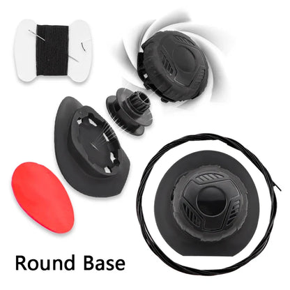 Round No-Tie Shoe Laces – Large Swivel Buckle Automatic Laces for Sneakers & Boots, Unisex Shoe Accessories