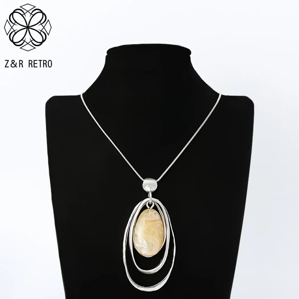 Vintage Long Chain Necklace – Irregular Gothic Pendant Jewelry for Women, 2023 Trendy Fashion Accessories