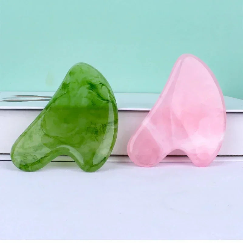 Guasha Massage Scraper – Beeswax Face & Eye Massager, Acupuncture Gua Sha Board for SPA and Beauty Therapy
