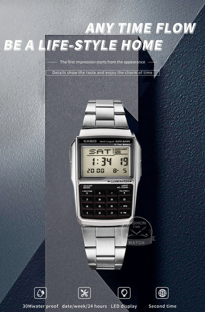 Casio Men’s Luxury Digital Watch – Military LED Sport Quartz, 50M Waterproof Retro Computer Style