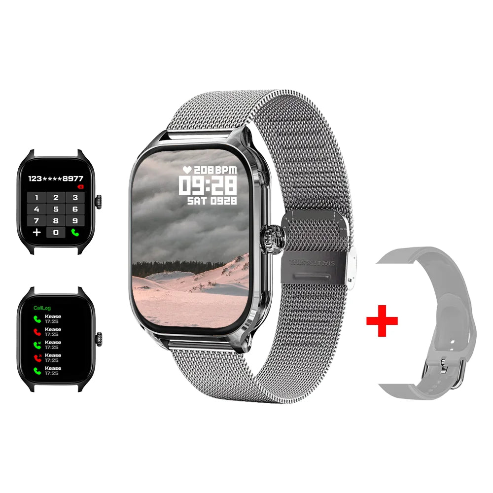 LAXASFIT H9 Promax Smartwatch – Bluetooth Call Answering, Heart Rate & SpO2 Monitoring, Calorie Tracking Fitness Watch