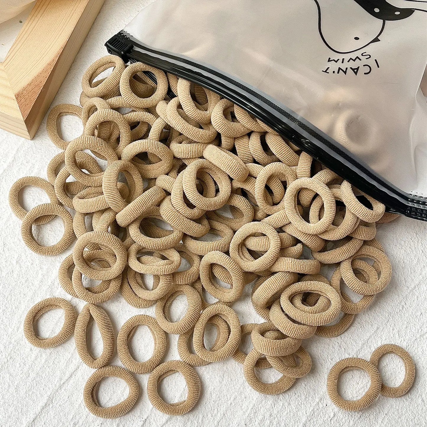 20/50PCS Kids Elastic Hair Bands – Girls Sweets Scrunchie Rubber Bands for Children Hair Ties & Headbands