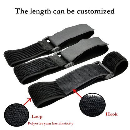 Customizable Elastic Nylon Hook & Loop Cable Ties – Reusable Magic Band Straps with Reverse Buckle Fastener