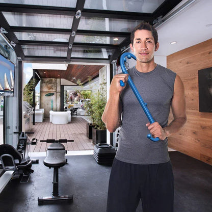 Back, Neck & Foot Massager Hook Cane — Trigger Point Therapy & Self-Massage Tool with Back Scratcher