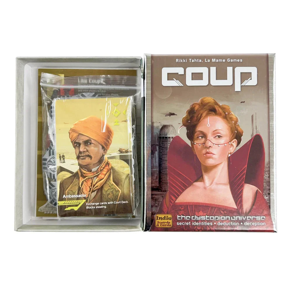Indie Boards and Cards Coup – Reformation 2nd Edition Expansion Card Game, Strategic Bluffing Party Card Game for Adults & Family Fun