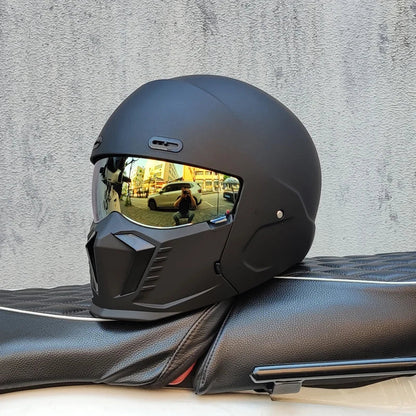 Retro Scorpion Half Motorcycle Helmet – Vintage Locomotive Style Multi-Purpose Moto Helmet (M-XXXL)
