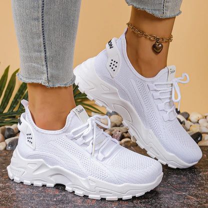 Women’s 2025 Breathable Mesh Dad Sneakers – Casual Versatile Sports Shoes