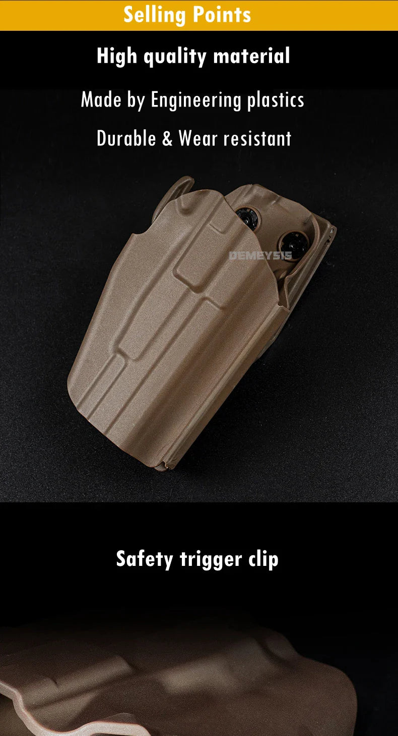 Adjustable Gun Holster — Right/Left Hand Waist Carry Case for Tactical Pistols