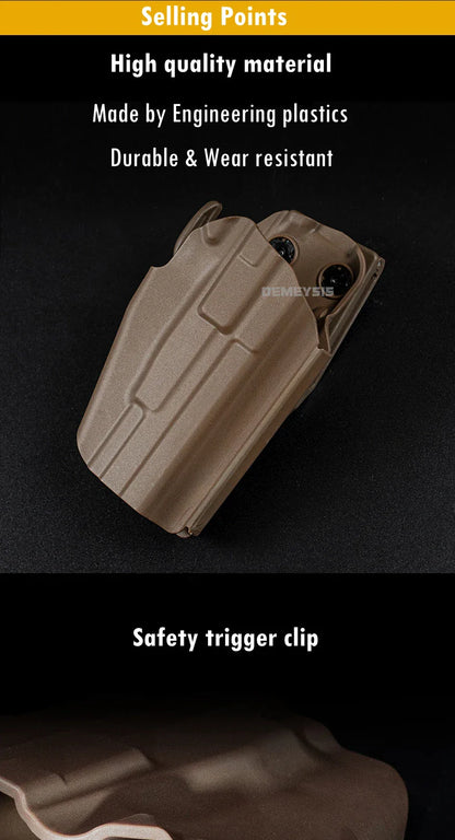 Adjustable Gun Holster — Right/Left Hand Waist Carry Case for Tactical Pistols