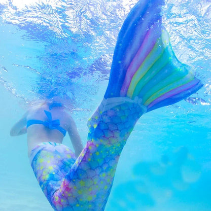 Women’s Mermaid Tail Cosplay Swimwear — Swimmable Fishtail Bathing Suit for Girls & Adults (No Monofin)