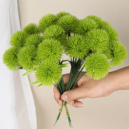 10PCS Artificial Dandelion Flower Bouquet – Mixed Plastic Fake Flowers for Wedding, Home, Party & DIY Table Decoration