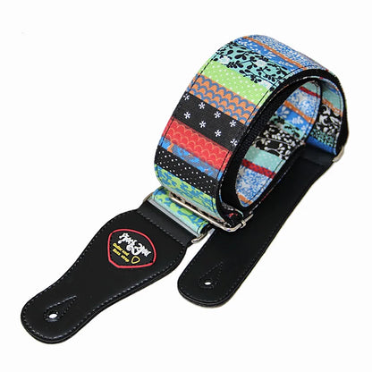 High-Quality Cotton Guitar Strap – Adjustable Length, 6.2cm Wide for Acoustic Guitar & Electric Bass