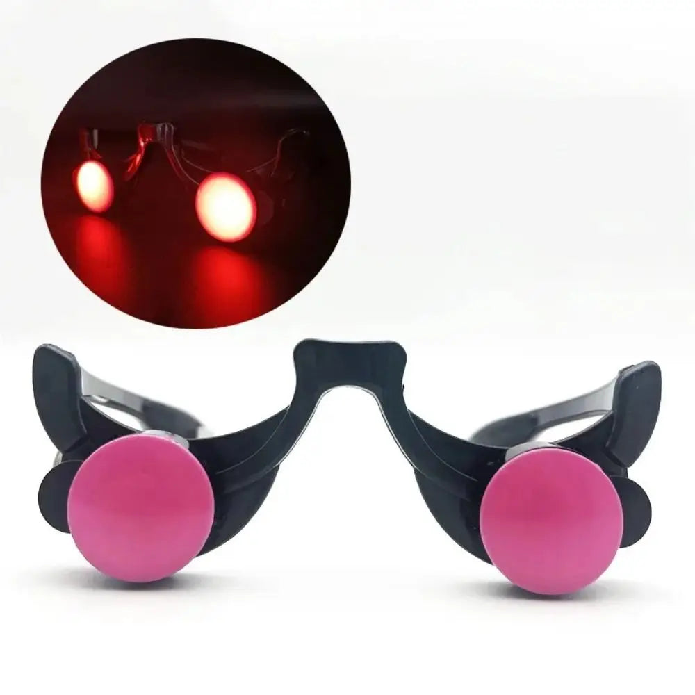Halloween Red Eye Glasses Props – Funny Scary Glow-in-the-Dark Horror Party Cosplay Accessories