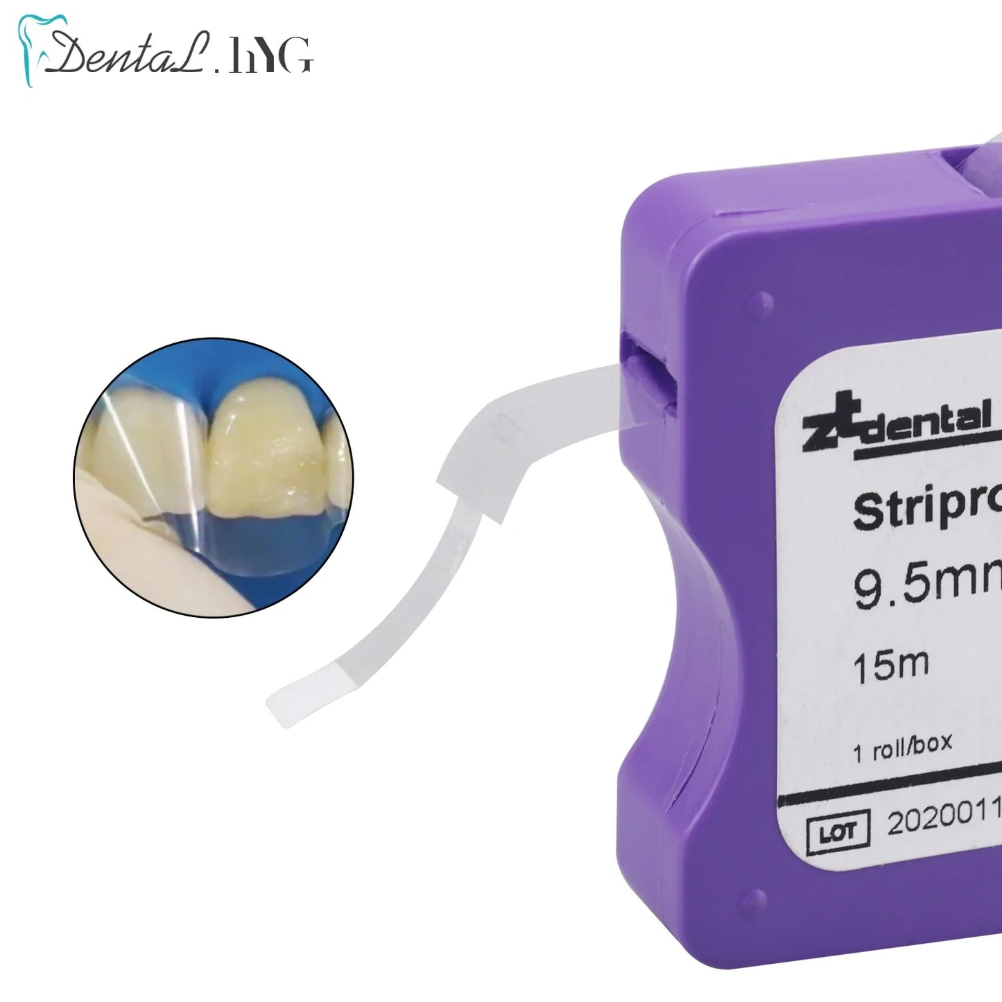 Dental Clear Matrix Bands Polyester Film Strips Roll 15m Length 0.05mm Thick 9.5mm Wide