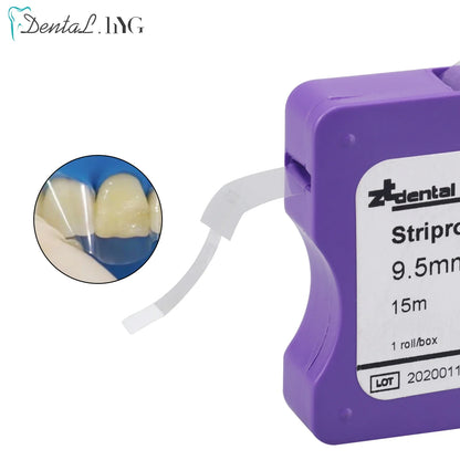 Dental Clear Matrix Bands Polyester Film Strips Roll 15m Length 0.05mm Thick 9.5mm Wide