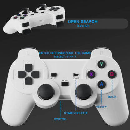S40MAX Android 11 Gaming Projector - 64GB TF Card, Wireless Controller, Dual WiFi, 1280x720P Portable Home Theater