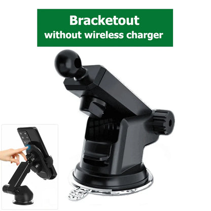 Car Magnetic Cell Phone Holder & Wireless Charger - 360° Rotatable Mount for iPhone 14, Xiaomi, GPS Support