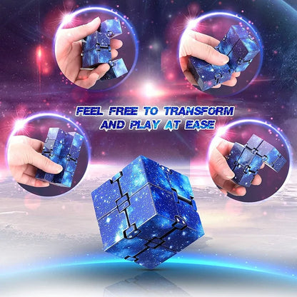 Infinity Cube Fidget Toy — ADHD & Anxiety Stress Relief Puzzle for Kids & Adults