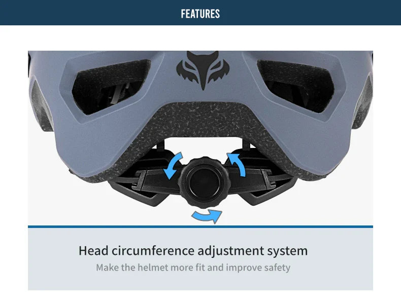BATFOX Men's Cycling Helmet – MTB Mountain Bike Racing Helmet, Speedframe Casco para Bicycle