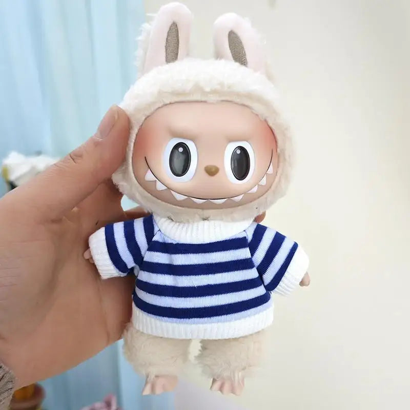 17cm Labubu Doll Clothes — Replacement Single Pants & Skirt Accessories for Macaron Labubu Dolls