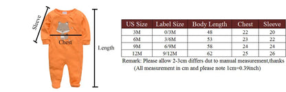 Kavkas 3/4 Pcs Baby Romper – 100% Cotton Polka Dot O-Neck Full Sleeve Summer Jumpsuit for Newborn Girls (0-12 Months)