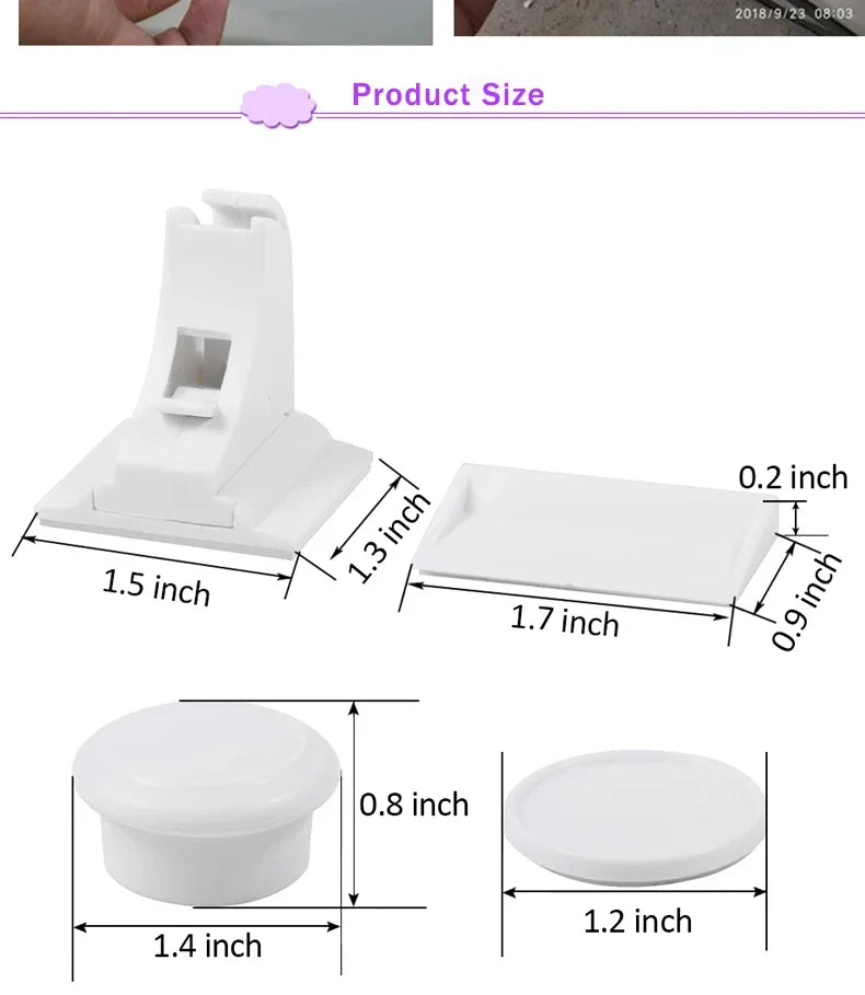Children’s Magnetic Safety Lock — Baby Protection Drawer & Cabinet Door Lock Limiter for Child Security