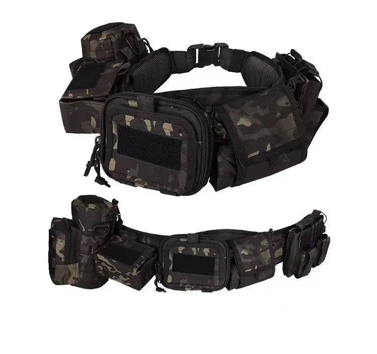 Yakeda MOLLE Pockets & Pouches – Tactical Hunting Waist Security Belt with Padded Patrol Support