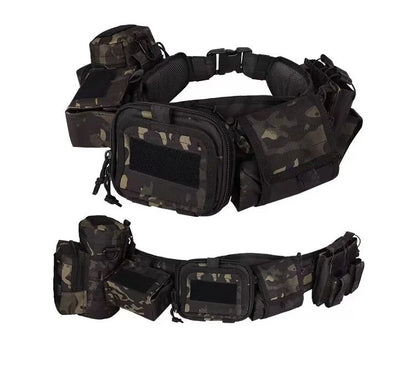 Yakeda MOLLE Pockets & Pouches – Tactical Hunting Waist Security Belt with Padded Patrol Support