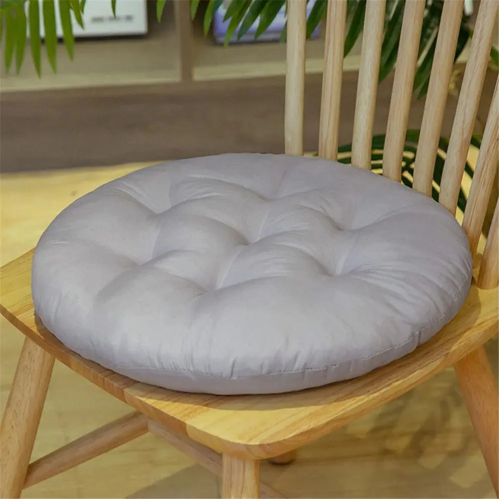 Non-Slip Thick Dining Chair Cushion – Round Nap Pillow Pad for Winter, Comfortable Chair Seat Cushion