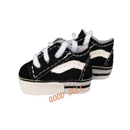 Labubu Doll Sneakers (4x1.8cm) - Shoes for 17cm Macaron Plush, 15cm EXO Cotton, & 1/6 BJD Dolls Accessories