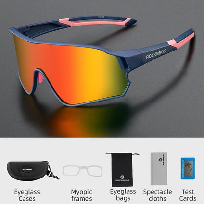 ROCKBROS MTB/Road Bike Glasses – UV400 Polarized Photochromic Cycling Eyewear