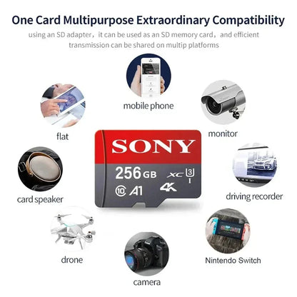 Sony TF High-Speed Micro SD Memory Card | 128GB–1TB A2 U3 V30 for Xiaomi & PC