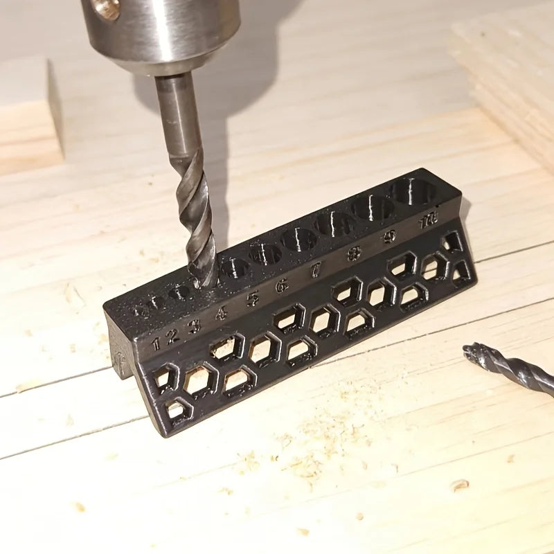 15mm 10-Hole Drilling Guide Jig – Non-Slip PVC Pipe Drill Fixture for Fast, Accurate & Secure Hole Drilling