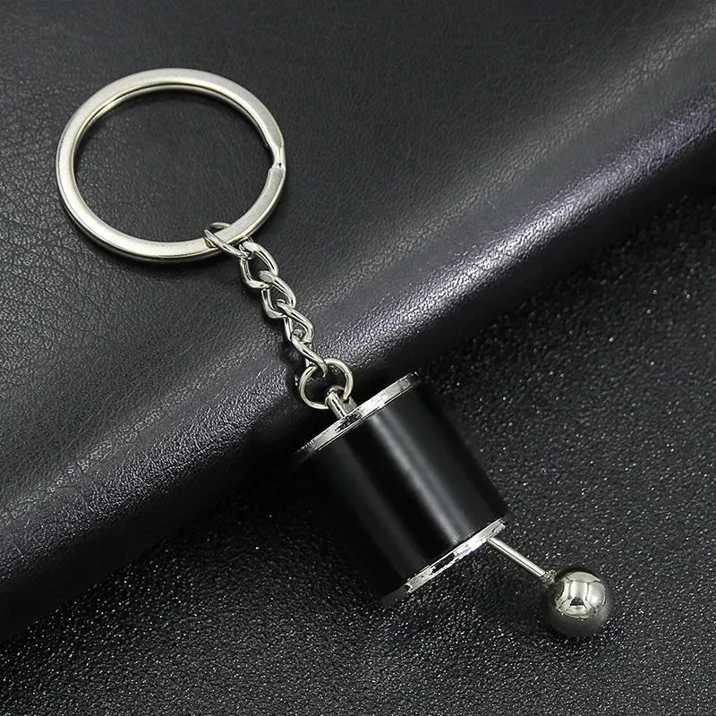 Mini Turbocharger Keychain - Spinning Turbine Keyring for Car Interior Accessories & Key Fob