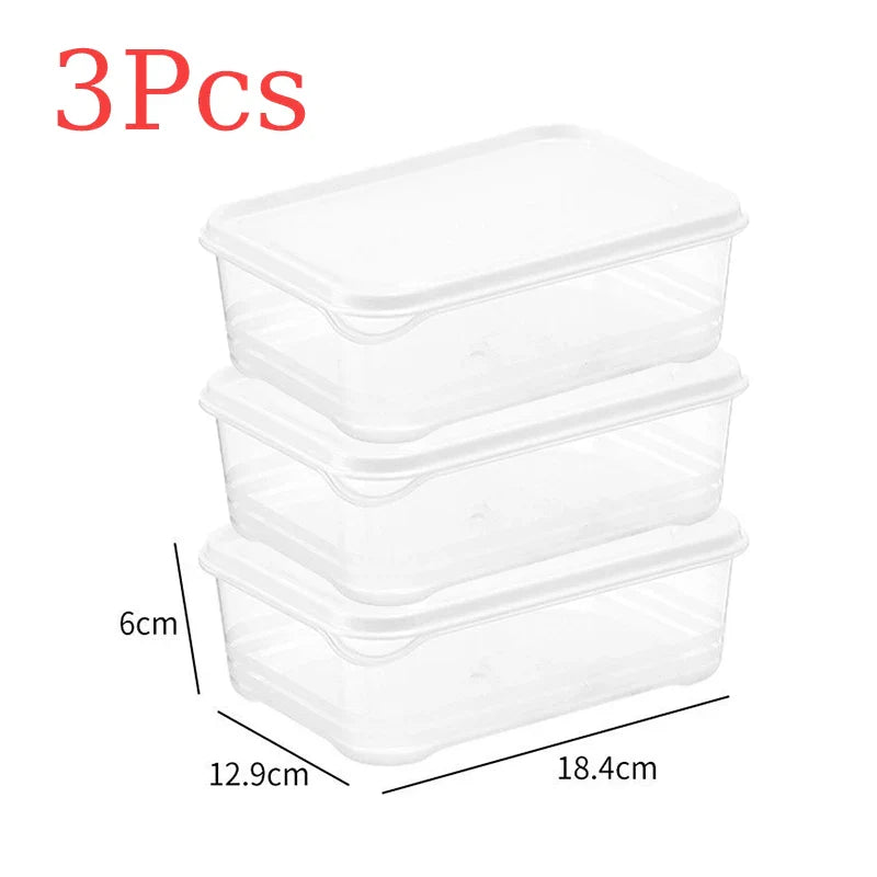 5-Piece Sealed Food Storage Box Set — Airtight Fridge Organizer for Fruits, Meat, Freezing & Kitchen Storage