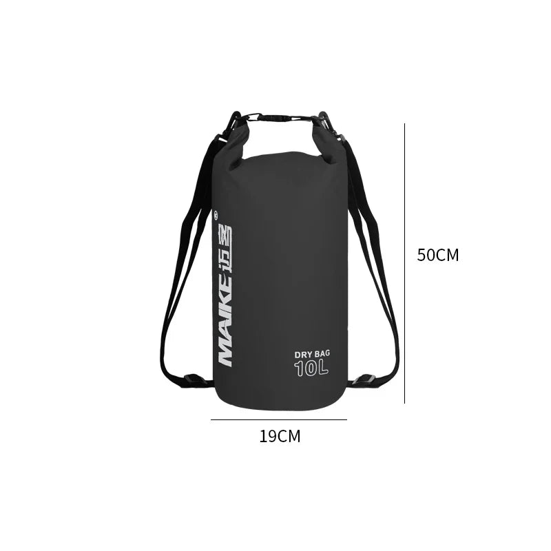 Waterproof Dry Bag Backpack - 5L/10L/15L Outdoor Storage Bag for Swimming, Rafting, Kayaking & Trekking