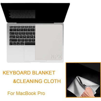 Microfiber Dustproof Protective Film Notebook Keyboard Blanket Cover - Laptop Screen Cleaning Cloth for MacBook Pro 13/15/16 Inch