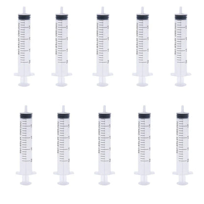 2-20pcs Plastic Reusable Syringes 1ml-10ml – Measuring Tool for Hydroponics & Kitchen Use